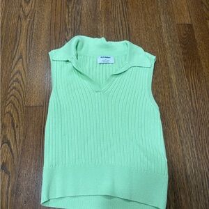 Old Navy Mint Green Ribbed Knit Top